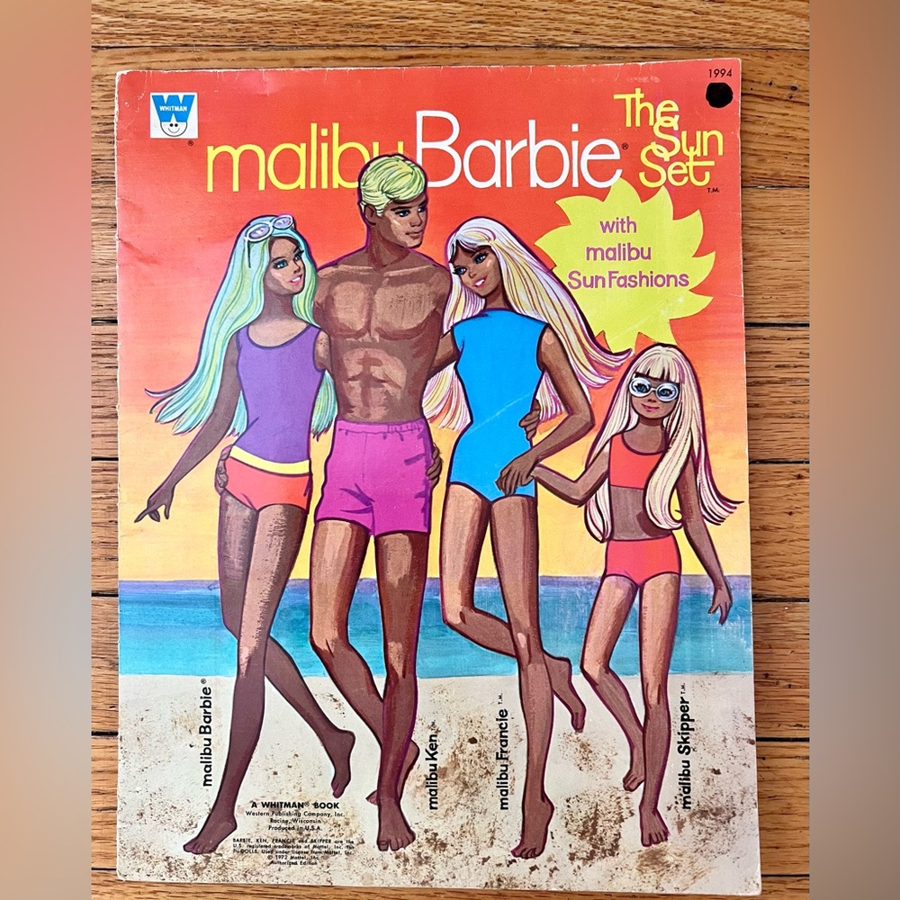 Original Malibu Barbie and friends paper dolls